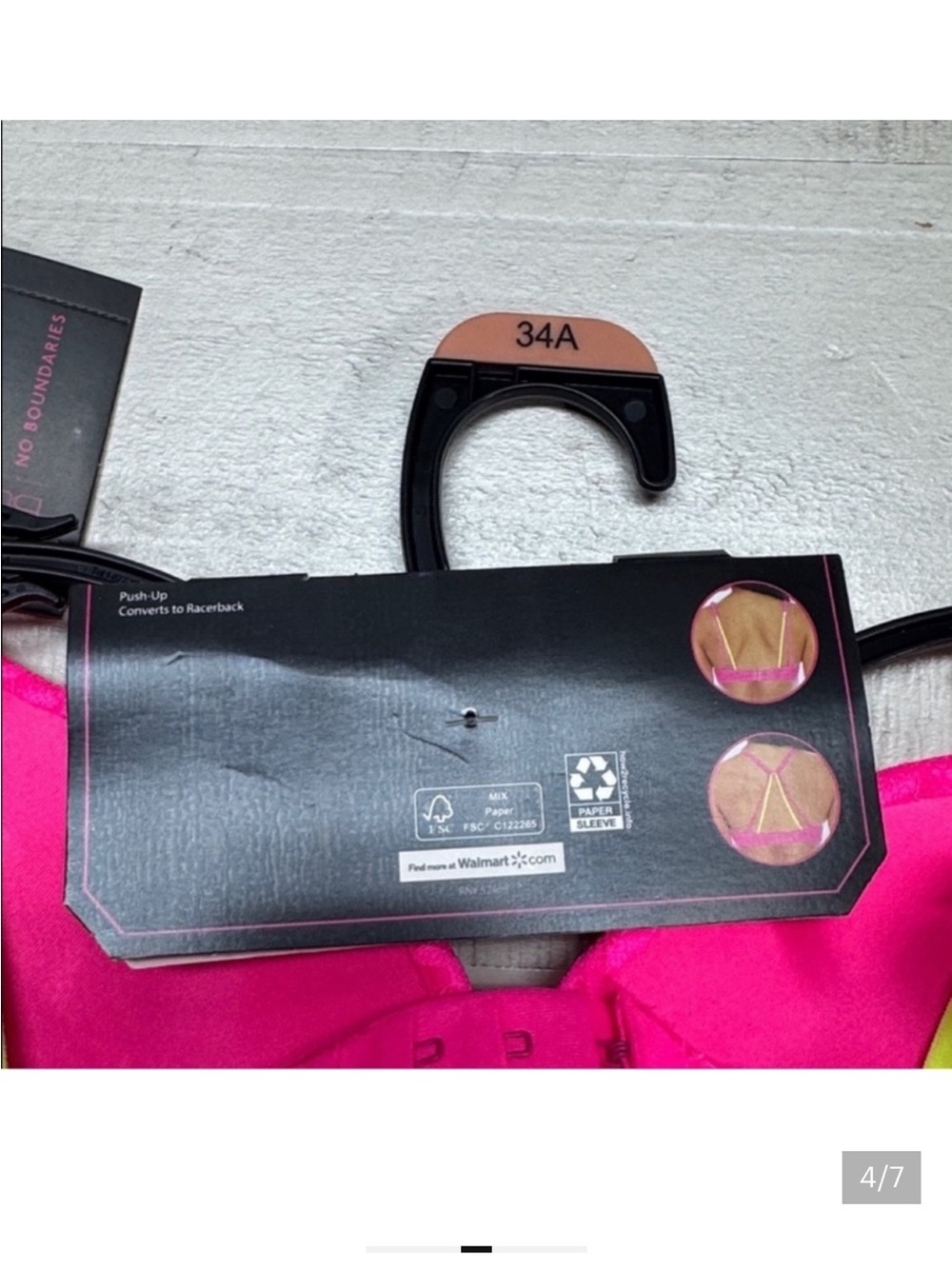 Set of 3 Women’s Lace Push Up Bra from No Boundaries - Picture 4 of 7